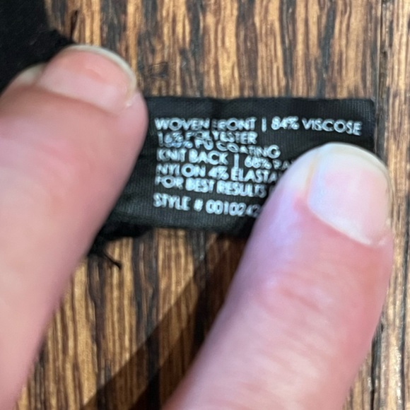 CLUB MONACO PLEATHER FRONT LEGGINGS - Picture 6 of 8